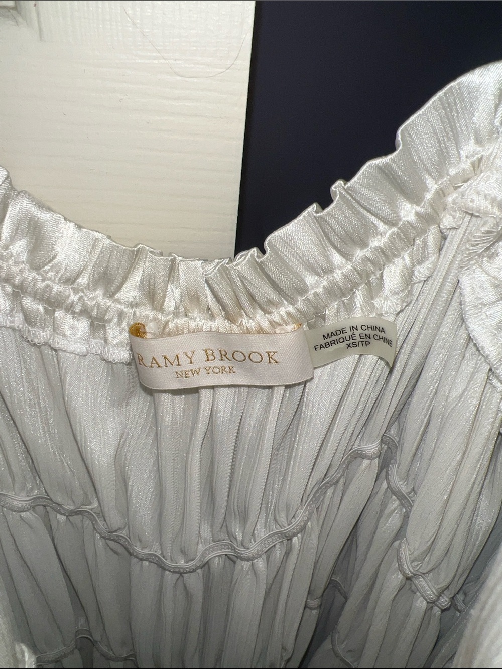 Ramy Brook White Tiered Maxi Dress - Picture 4 of 5